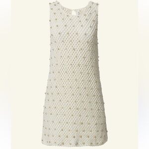Alix Of Bohemia Cream Crochet and Beaded Dress